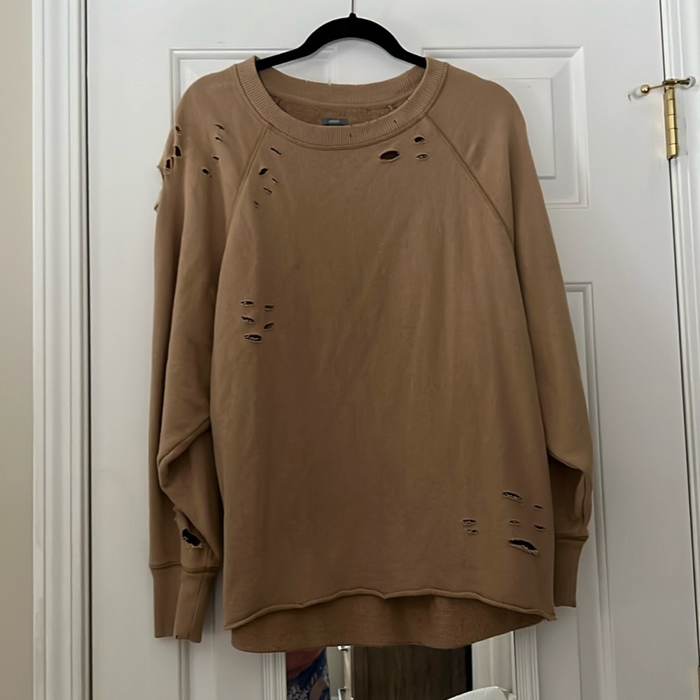 Aerie distressed Crewneck